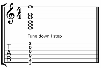 Screenshot of notation