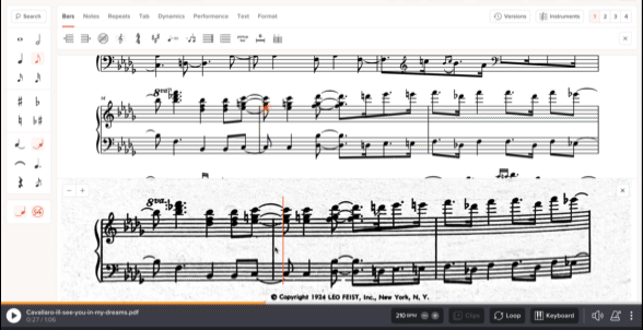Animation of dragging over image to create a loop