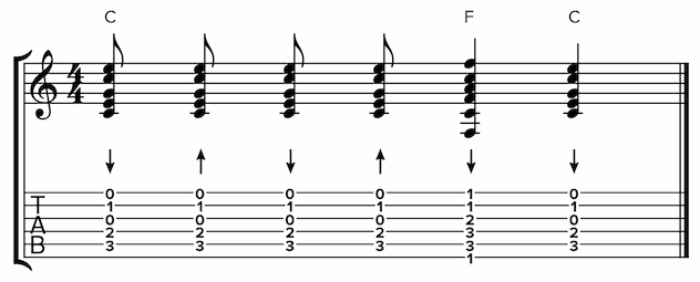 Screenshot of notation