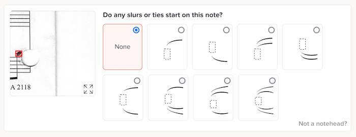 Screenshot of review question